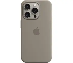Apple Silikonový kryt s MagSafe pro iPhone 15 Pro jílově šedá