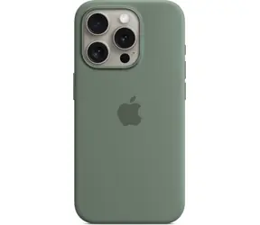 Apple Silikonový kryt s MagSafe pro iPhone 15 Pro cypřišově zelená