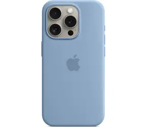 Apple Silikonový kryt s MagSafe pro iPhone 15 Pro ledově modrá