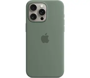 Apple Silikonový kryt s MagSafe pro iPhone 15 Pro Max cypřišově zelená