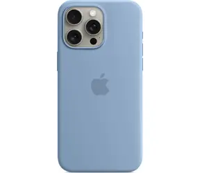 Apple Silikonový kryt s MagSafe pro iPhone 15 Pro Max ledově modrá