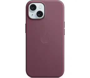Apple Kryt z tkaniny FineWoven s MagSafe pro iPhone 15 morušově rudá