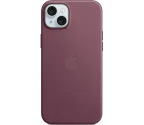 Apple Kryt z tkaniny FineWoven s MagSafe pro iPhone 15 Plus morušově rudá