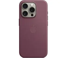Apple Kryt z tkaniny FineWoven s MagSafe pro iPhone 15 Pro morušově rudá