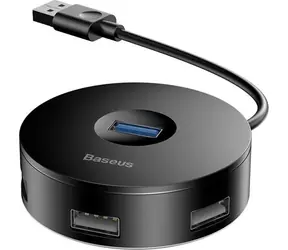 Baseus CAHUB-F01 černá / USB rozbočovač / 3x USB 2.0 / 1x USB 3.0 
