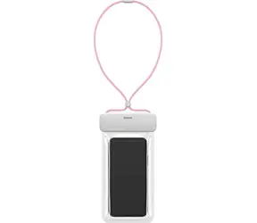 Baseus ACFSD-D24 Let's Go Univerzální vodotěsné pouzdro pro smartphony růžová / IPX8 / až 7.2"