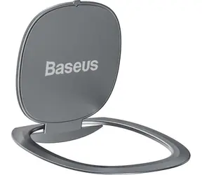 Baseus SUYB-0S Tenký držák s kroužkem pro chytré telefony stříbrná
