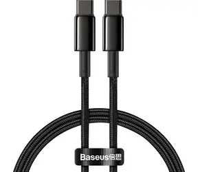 Baseus CATWJ-01 Kabel USB-C (M) - USB-C (M) 1 m černá / 100W
