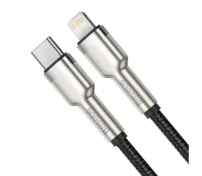 Baseus CATLJK-01 Kabel USB-C (M) - Lightning (M) 0.25 m černá / 20W