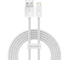 Baseus CALD000402 Kabel USB-A (M) - Lightning (M) 1 m bílá