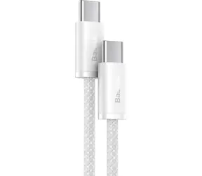 Baseus CALD000202 Kabel USB-C (M) - USB-C (M) 1 m bílá / 100W
