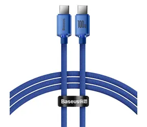 Baseus CAJY000603 Kabel USB-C (M) - USB-C (M) 1.2 m modrá / 100W