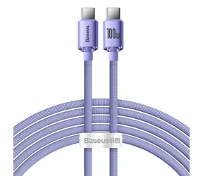 Baseus CAJY000705 Kabel USB-C (M) - USB-C (M) 2 m fialová / 100W