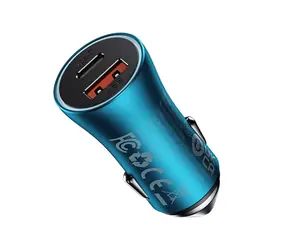Baseus CGJM000103 Golden Contactor Max nabiječka do auta modrá / 1x USB-A / 1x USB-C / 60W