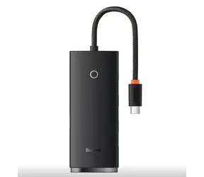 Baseus WKQX030301 Lite Series Hub 0.25 m černá / USB rozbočovač / 4x USB 3.0