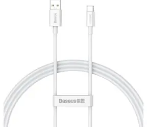 Baseus CAYS000902 Kabel USB-A (M) - USB-C (M) 1 m bílá / 65W