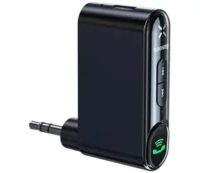 Baseus WXQY010001 Qiyin Adaptér AUX na Bluetooth do auta černá 
