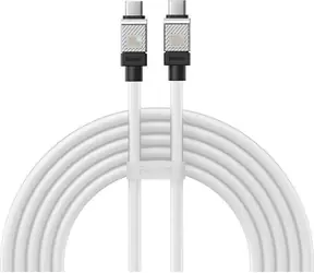 Baseus CAKW000302 Kabel USB-C (M) - USB-C (M) 2 m bílá / 100W