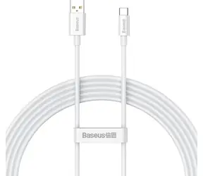 Baseus P10320102214-03 Kabel USB-A (M) - USB-C (M) 2 m bílá / 100W