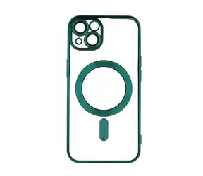 CPA Mag Color Chrome Silikonové TPU pouzdro pro Apple iPhone 13 zelená