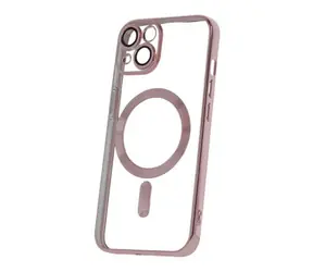 CPA Mag Color Chrome Silikonové TPU pouzdro pro Apple iPhone 14 růžovo zlatá