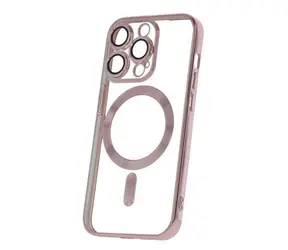 CPA Mag Color Chrome Silikonové TPU pouzdro pro Apple iPhone 14 Pro růžovo zlatá