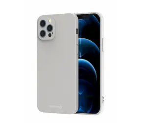 SWISSTEN SOFT JOY Pouzdro pro Apple iPhone 15 Pro Max kamenně šedá 