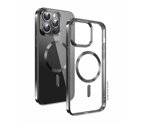SWISSTEN CLEAR JELLY MagStick METALLIC Pouzdro pro Apple iPhone 15 Pro černá 