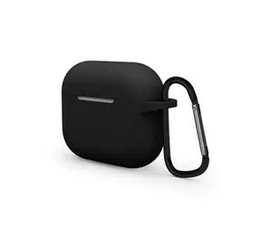 Epico silikonové pouzdro Outdoor Cover s karabinou pro Apple AirPods 3 černá