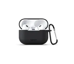 Epico silikonové pouzdro Outdoor Cover s karabinou pro Apple AirPods Pro 2 černá