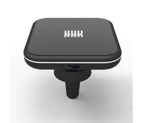 BOX Products Držák na mobil do mřížky ventilace auta s bezdrátovým nabijením černá / magnetický / 10W