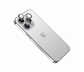 FIXED Camera Glass Ochranná skla čoček fotoaparátů pro Apple iPhone 15 Pro/15 Pro Max stříbrná