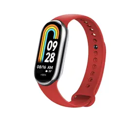 FIXED Silicone Strap Silikonový řemínek pro Xiaomi Mi Band 8 červená