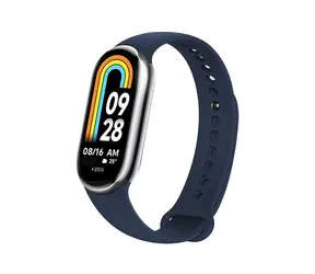 FIXED Silicone Strap Silikonový řemínek pro Xiaomi Mi Band 8 modrá