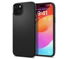 Spigen Liquid Air ochranný kryt pro Apple iPhone 15 matná černá 
