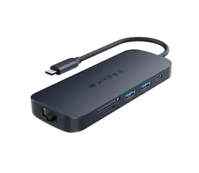 Hyper EcoSmart Gen.2 USB-C Hub 8v1 černá / USB-C / 2x USB-A / microSD / SD / Ethernet 