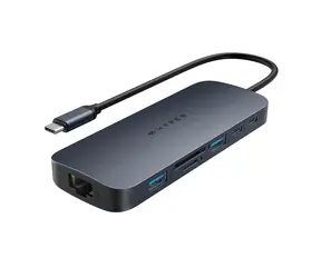Hyper EcoSmart Gen. 2 USB-C Hub 11v1 černá / 2x USB-C / 2x USB-A / microSD / SD / Ethernet / jack 3.5 mm / 2x HDMI 4K