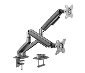 Gembird MA-DA2-05 Stolní držák pro 2 monitory do 32" / standarty VESA 75x75 & 100x100 / nosnost 18 kg / nastavitelný