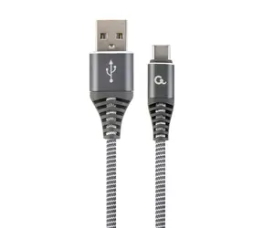 Gembird CC-USB2B USB-A - USB-C 1m šedo-bílá