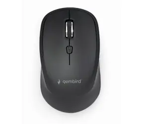 Gembird MUSW-4B-05 černá / Bezdrátová optícká myš / 1x AA baterie / 1600 DPI / 4 tlačítka