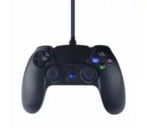 Gembird JPD-PS4U-01 Gamepad černá / vibrační systém / PS4 / PC / USB / LED / 3m