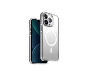 Uniq Calio MagClick ochranný kryt na Apple iPhone 15 Pro Nude (transparentní)