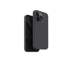 Uniq Lino Hue MagClick ochranný kryt na Apple iPhone 15 Pro Charcoal (šedá)