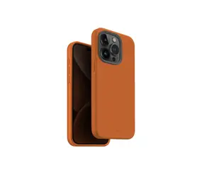 Uniq Lino Hue MagClick ochranný kryt na Apple iPhone 15 Pro Sunset (oranžová)
