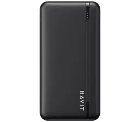 Havit PB90 10000 mAh černá / Power banka / 2x USB / 1x USB-C / 1x MicroUSB / stav baterie 