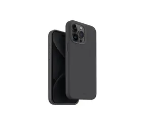 Uniq Lino Hue MagClick ochranný kryt na Apple iPhone 15 Pro Max Charcoal (šedá)