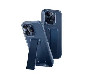 Uniq Heldro Mount+ ochranný kryt na Apple iPhone 15 Pro Max se stojánkem Ultramarine (Deep modrá)