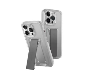 Uniq Heldro Mount+ ochranný kryt na Apple iPhone 15 Pro Max se stojánkem Lucent (čirá)