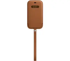 Apple Leather Sleeve s MagSafe pro iPhone 12 mini sedlově hnědá
