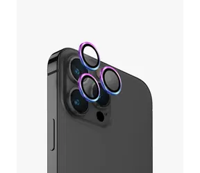 Uniq Optix hliníkové ochranné sklo na čočku fotoaparátu pro Appple iPhone 15 Pro Iridescent